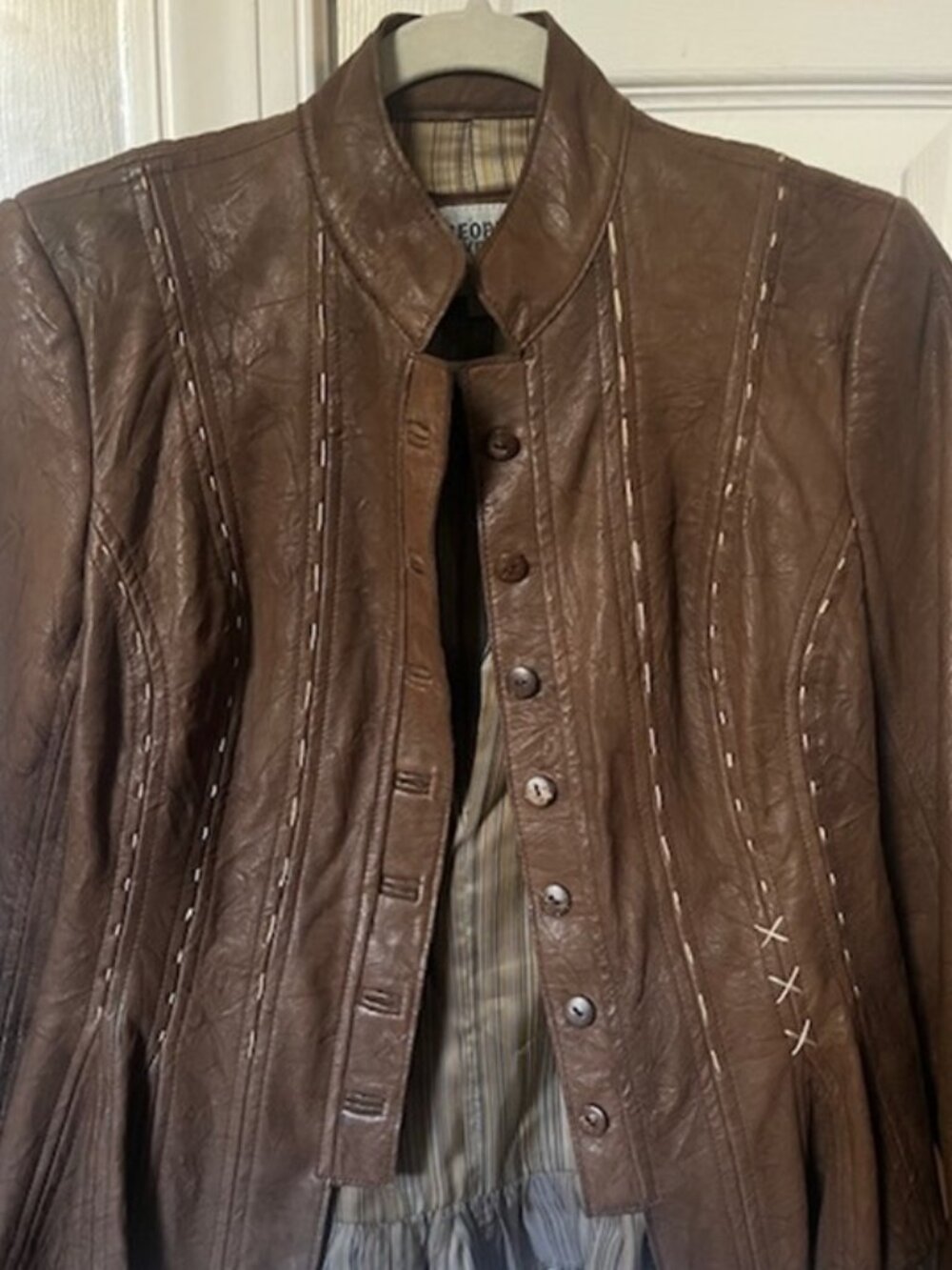 Brown People Like Frank Leather Jacket